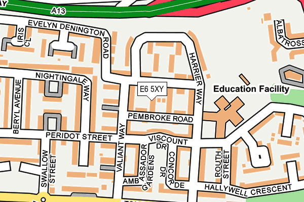 E6 5XY map - OS OpenMap – Local (Ordnance Survey)