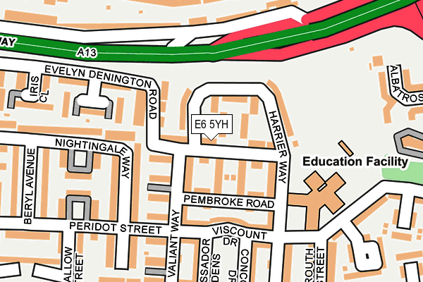 E6 5YH map - OS OpenMap – Local (Ordnance Survey)