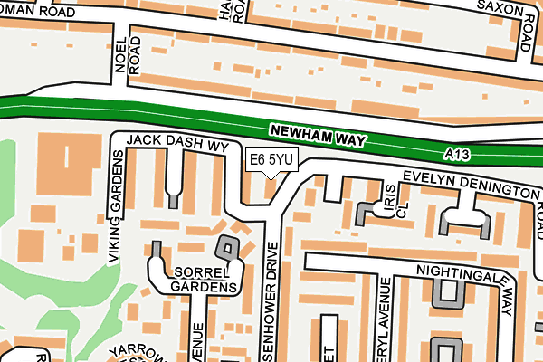 E6 5YU map - OS OpenMap – Local (Ordnance Survey)