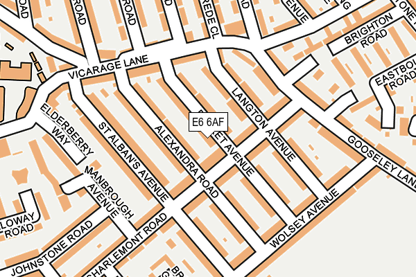 E6 6AF map - OS OpenMap – Local (Ordnance Survey)