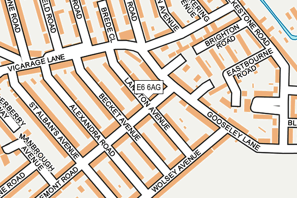 E6 6AG map - OS OpenMap – Local (Ordnance Survey)