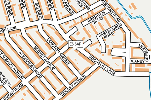 E6 6AP map - OS OpenMap – Local (Ordnance Survey)