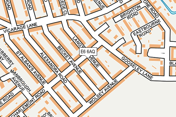 E6 6AQ map - OS OpenMap – Local (Ordnance Survey)