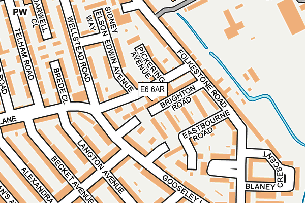 E6 6AR map - OS OpenMap – Local (Ordnance Survey)