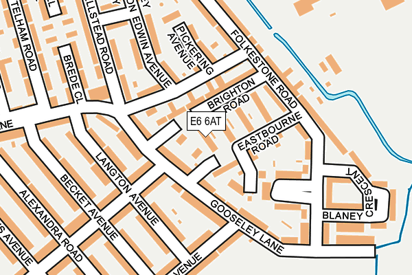 E6 6AT map - OS OpenMap – Local (Ordnance Survey)