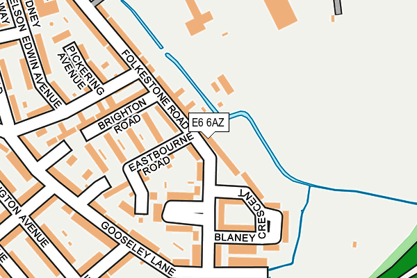 E6 6AZ map - OS OpenMap – Local (Ordnance Survey)