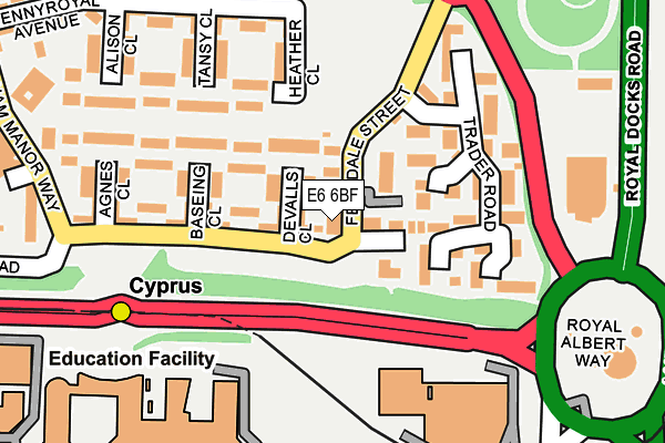 E6 6BF map - OS OpenMap – Local (Ordnance Survey)