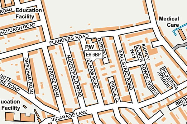 E6 6BP map - OS OpenMap – Local (Ordnance Survey)