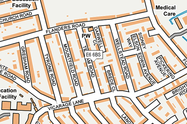 E6 6BS map - OS OpenMap – Local (Ordnance Survey)