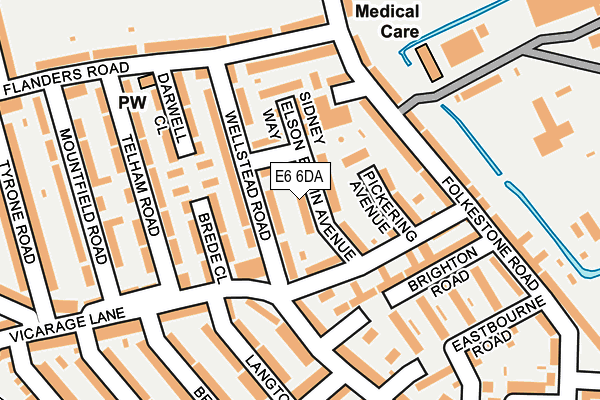 E6 6DA map - OS OpenMap – Local (Ordnance Survey)