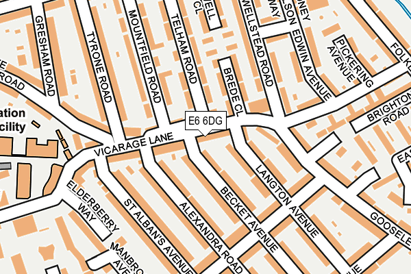 E6 6DG map - OS OpenMap – Local (Ordnance Survey)