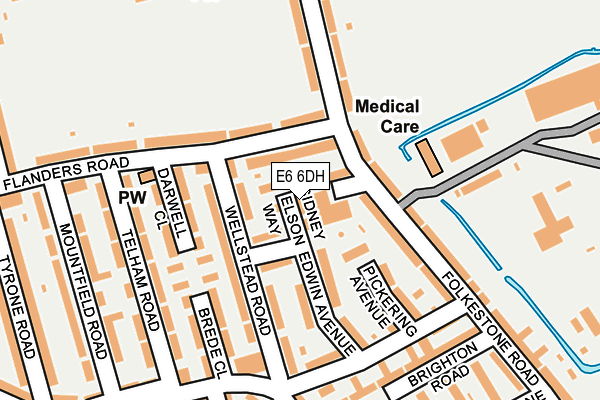 E6 6DH map - OS OpenMap – Local (Ordnance Survey)