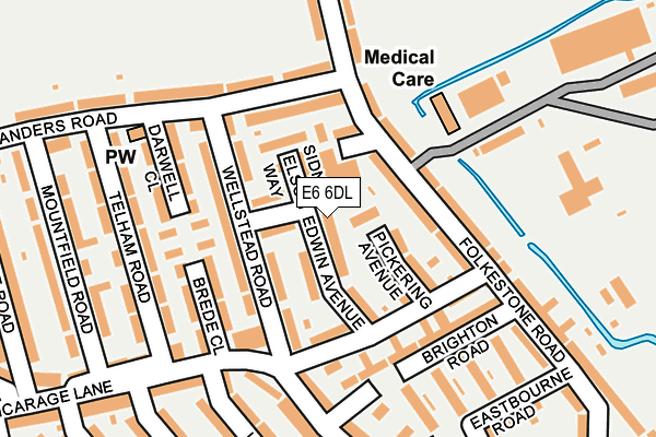 E6 6DL map - OS OpenMap – Local (Ordnance Survey)