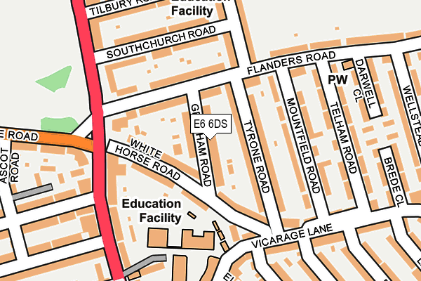 E6 6DS map - OS OpenMap – Local (Ordnance Survey)