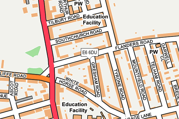 E6 6DU map - OS OpenMap – Local (Ordnance Survey)