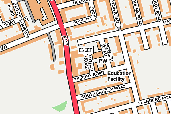 E6 6EF map - OS OpenMap – Local (Ordnance Survey)