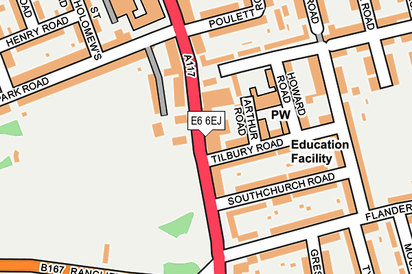 E6 6EJ map - OS OpenMap – Local (Ordnance Survey)