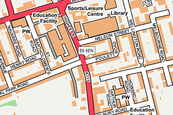 E6 6EN map - OS OpenMap – Local (Ordnance Survey)