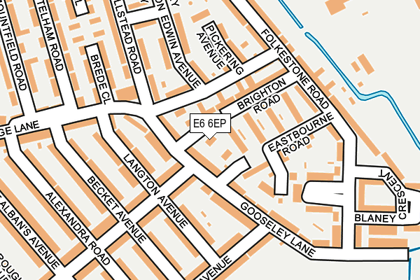 E6 6EP map - OS OpenMap – Local (Ordnance Survey)