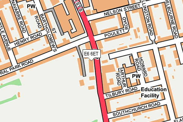 E6 6ET map - OS OpenMap – Local (Ordnance Survey)