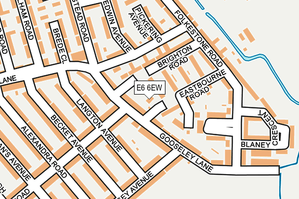 E6 6EW map - OS OpenMap – Local (Ordnance Survey)