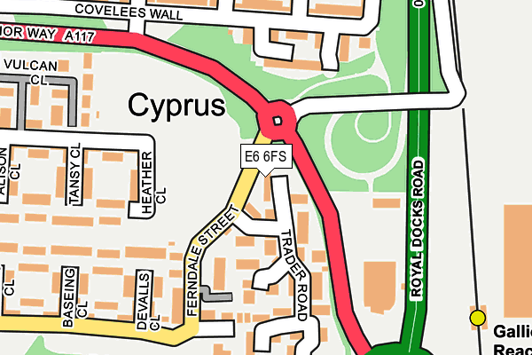 E6 6FS map - OS OpenMap – Local (Ordnance Survey)