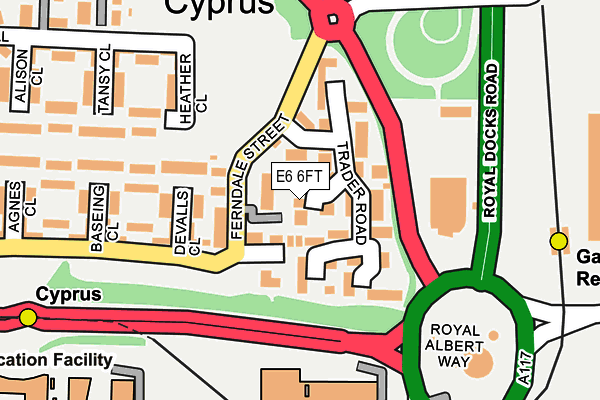 E6 6FT map - OS OpenMap – Local (Ordnance Survey)