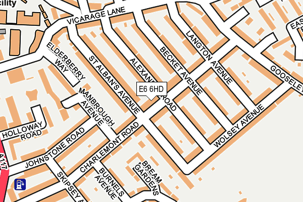 E6 6HD map - OS OpenMap – Local (Ordnance Survey)
