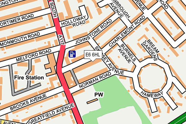 E6 6HL map - OS OpenMap – Local (Ordnance Survey)