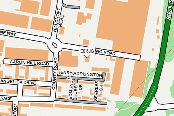 E6 6JG map - OS OpenMap – Local (Ordnance Survey)