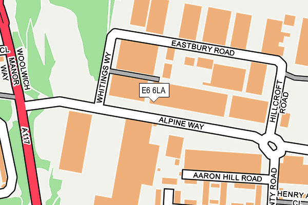 E6 6LA map - OS OpenMap – Local (Ordnance Survey)