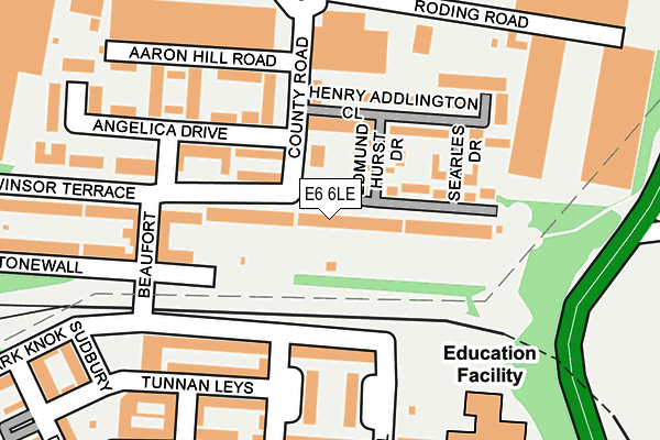 E6 6LE map - OS OpenMap – Local (Ordnance Survey)