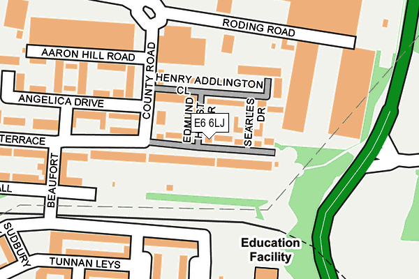 E6 6LJ map - OS OpenMap – Local (Ordnance Survey)