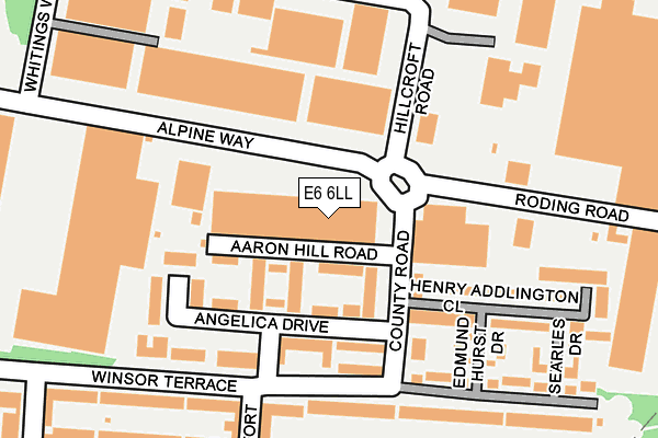 E6 6LL map - OS OpenMap – Local (Ordnance Survey)