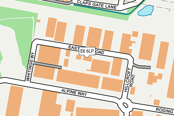 E6 6LP map - OS OpenMap – Local (Ordnance Survey)