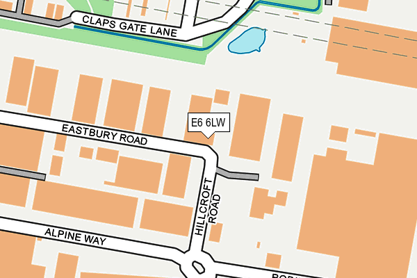 E6 6LW map - OS OpenMap – Local (Ordnance Survey)