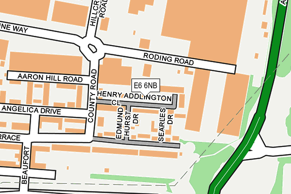 E6 6NB map - OS OpenMap – Local (Ordnance Survey)