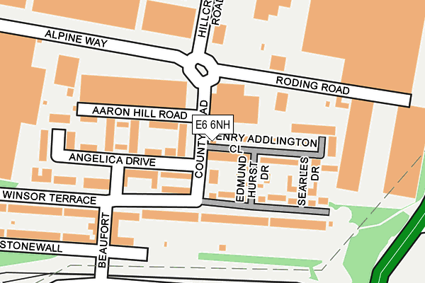 E6 6NH map - OS OpenMap – Local (Ordnance Survey)