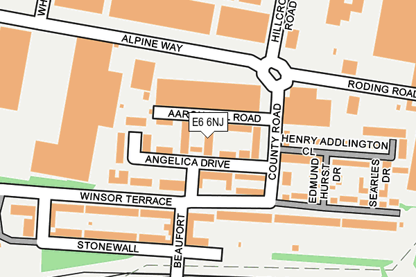 E6 6NJ map - OS OpenMap – Local (Ordnance Survey)