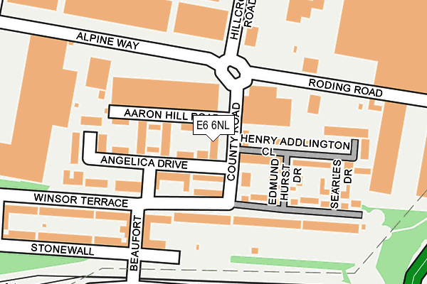 E6 6NL map - OS OpenMap – Local (Ordnance Survey)