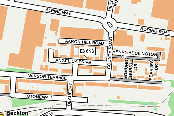 E6 6NS map - OS OpenMap – Local (Ordnance Survey)