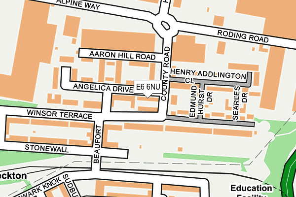 E6 6NU map - OS OpenMap – Local (Ordnance Survey)