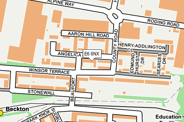 E6 6NX map - OS OpenMap – Local (Ordnance Survey)