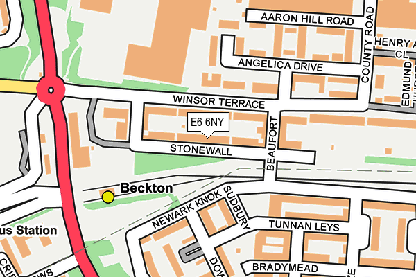 E6 6NY map - OS OpenMap – Local (Ordnance Survey)