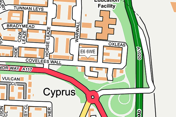 E6 6WE map - OS OpenMap – Local (Ordnance Survey)