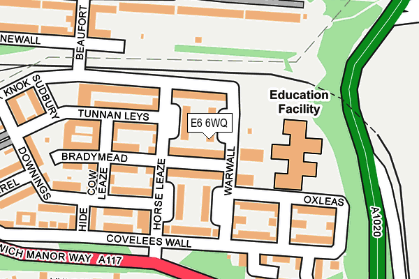 E6 6WQ map - OS OpenMap – Local (Ordnance Survey)