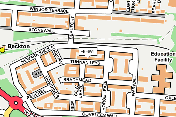 E6 6WT map - OS OpenMap – Local (Ordnance Survey)