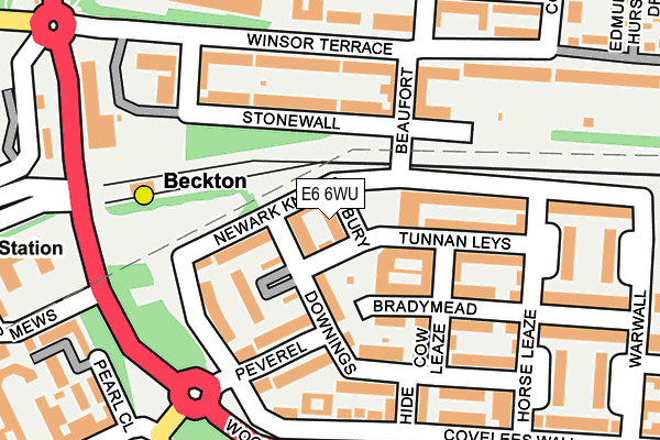E6 6WU map - OS OpenMap – Local (Ordnance Survey)