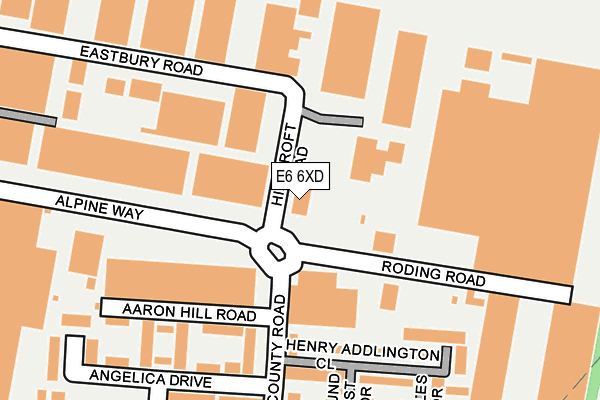 E6 6XD map - OS OpenMap – Local (Ordnance Survey)