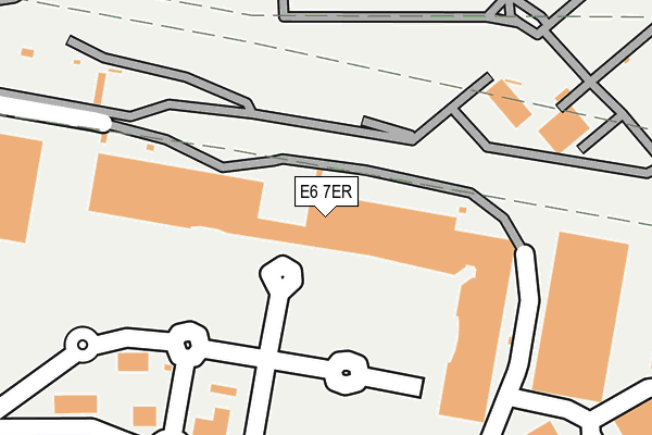 E6 7ER map - OS OpenMap – Local (Ordnance Survey)